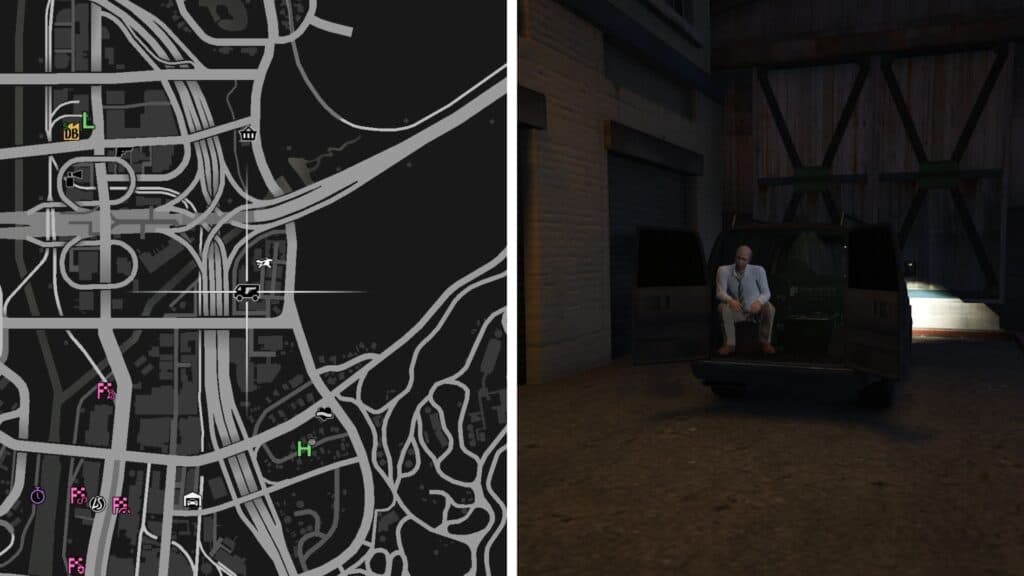 Gun Van Location Today, as of May 23, 2025. (Screenshot via esports.gg)