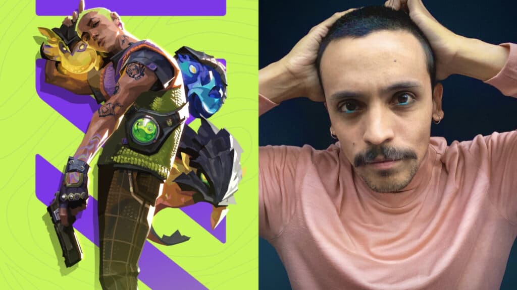 Gekko and his voice actor Alejandro Antonio Ruiz (Image via Riot Games / IMDb)