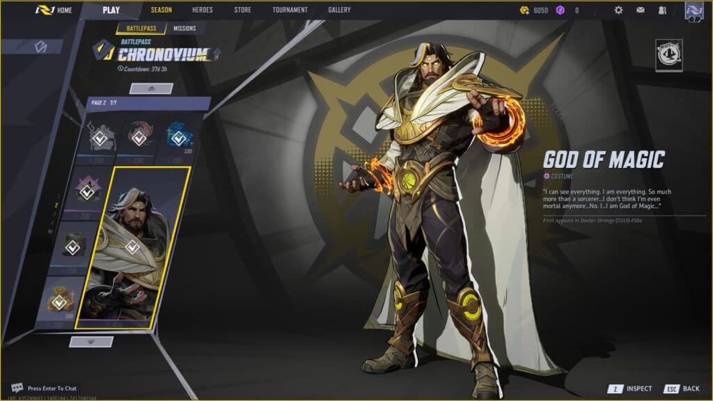 God of Magic Doctor Strange from Season 0 (Screenshot via esports.gg)