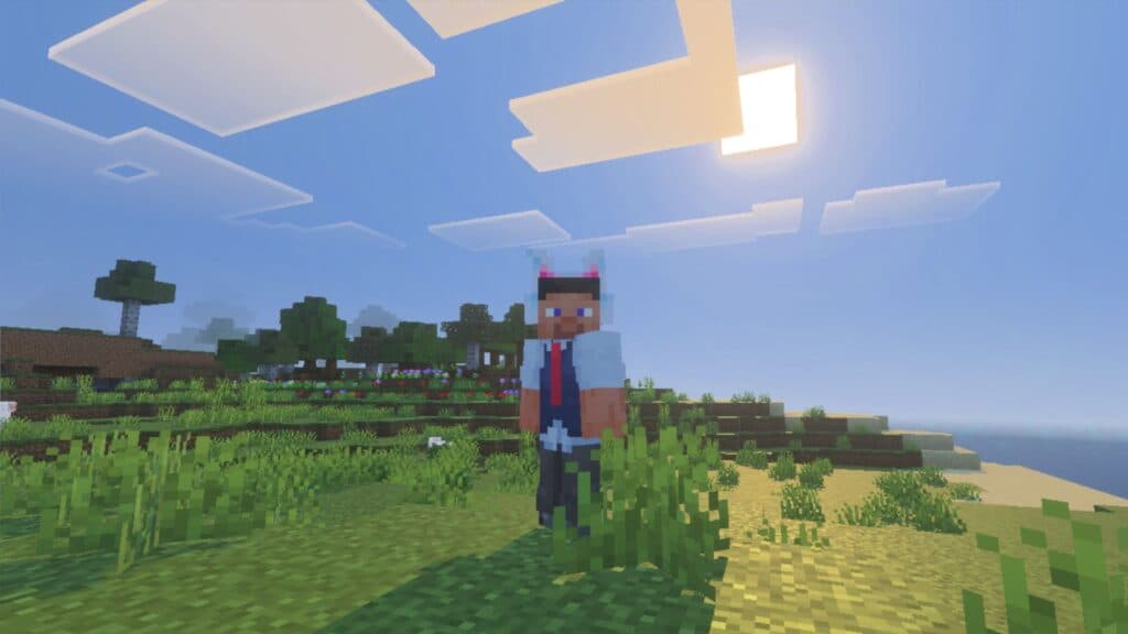 Minecraft Bedrock Edition has Vibrant Visuals, which are similar to how shaders work. (Screenshot via esports.gg)