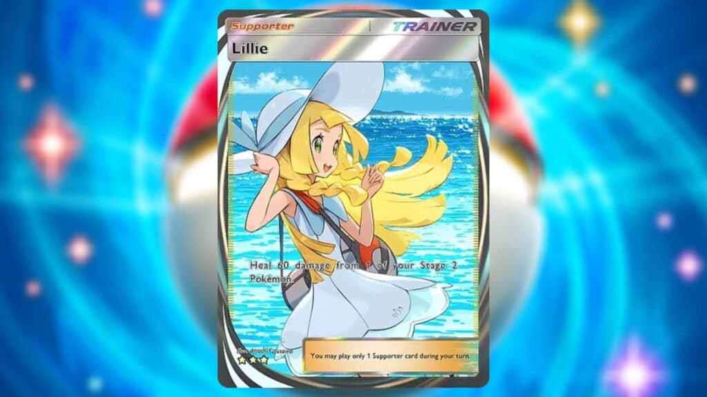 Immersive Rare Lillie card. (Image via esports.gg)