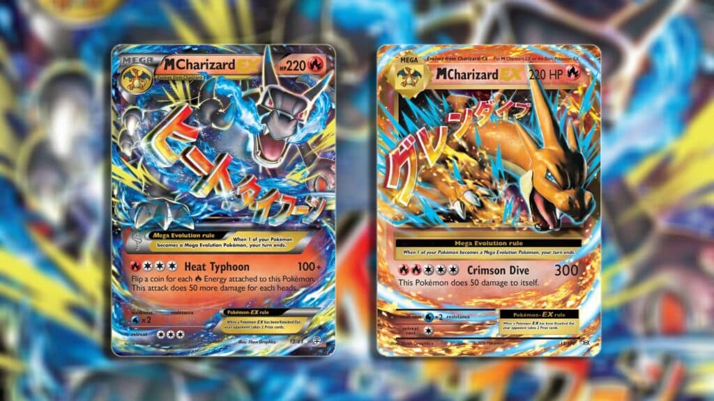 Mega Charizard X and Y in Pokémon TCG (Image via esports.gg)