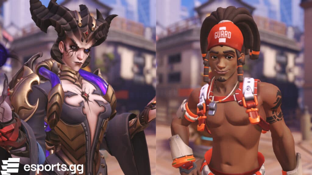 Moira and Lucio in Overwatch 2 (Screenshots via esports.gg)