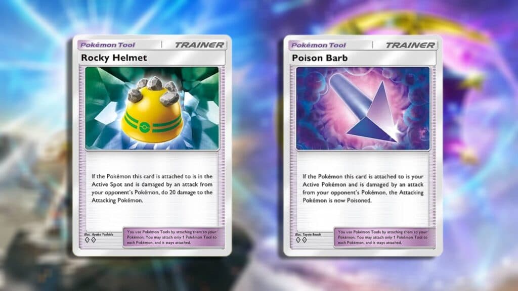 Rocky Helmet and Poison Barb. (Image via esports.gg)