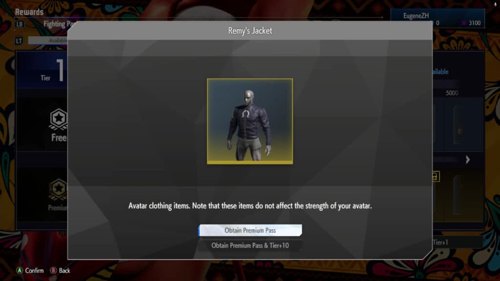 Remy's Jacket in the SF6 Fighting Pass (Image via esports.gg)