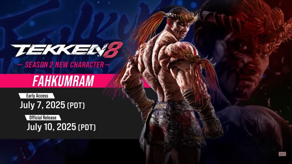 Fahkumram release date in TEKKEN 8 (image via Bandai Namco Entertainment)