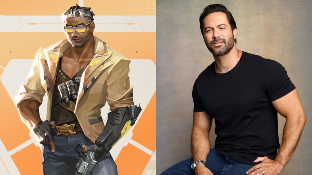 Tejo and his voice actor Victor Turpin (Image via Riot Games / IMDb)