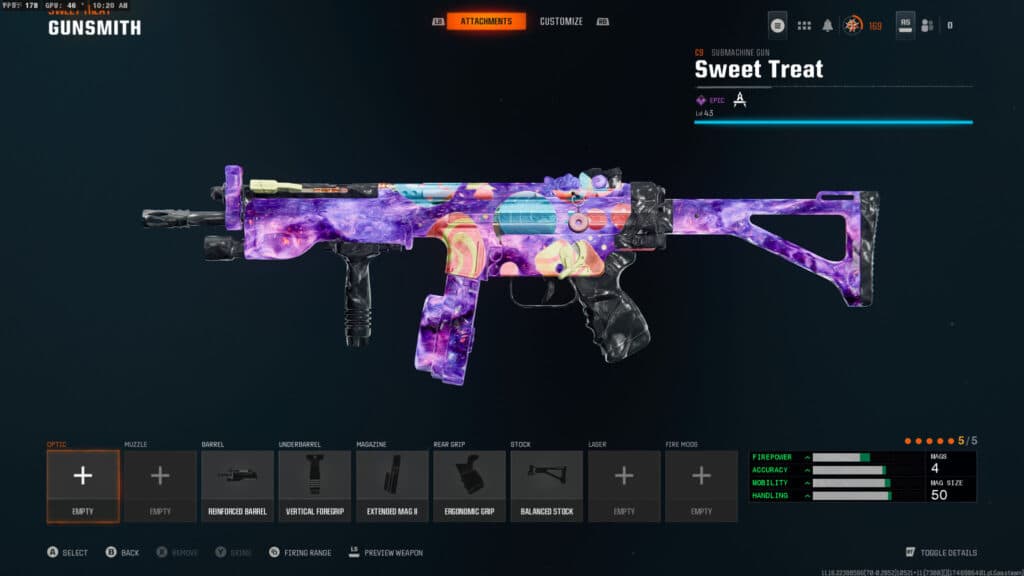 The C9 loadout in Warzone. Screenshot by esports.gg