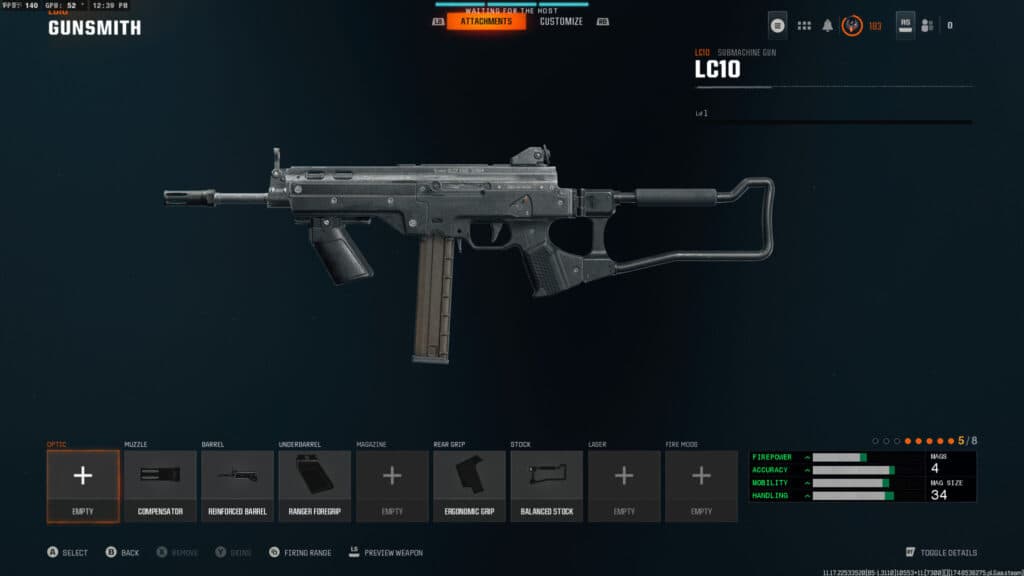 The LC10 loadout in Black Ops 6. Screenshot by esports.gg