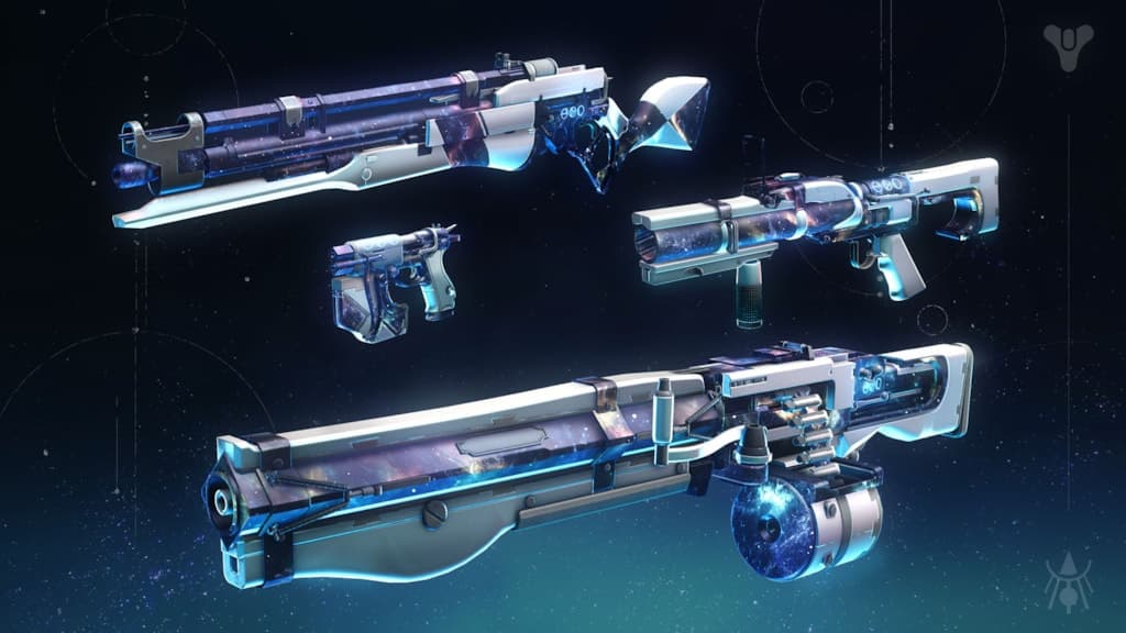 You can get Holofoil animated versions of each weapon if you're lucky! (Image via Bungie)
