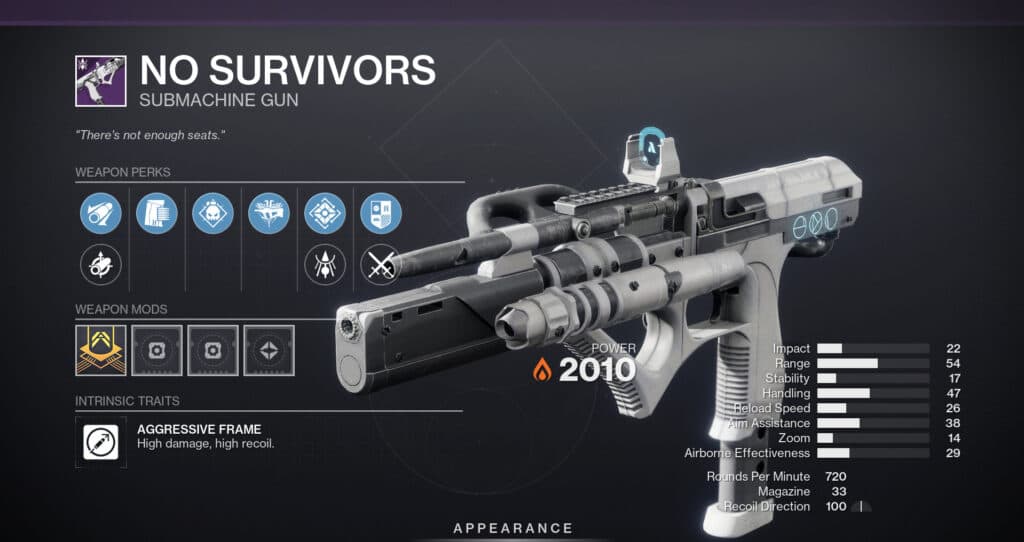 Solar weapons in this event come with some banger perks. (Screenshot by esports.gg)
