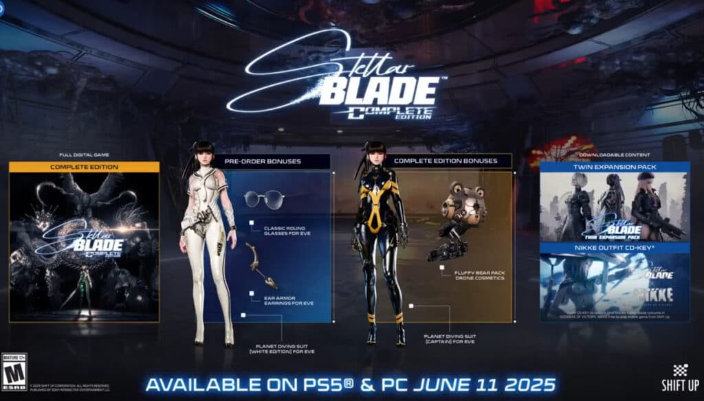 The Complete Edition of Stellar Blade. Image via SHIFT UP