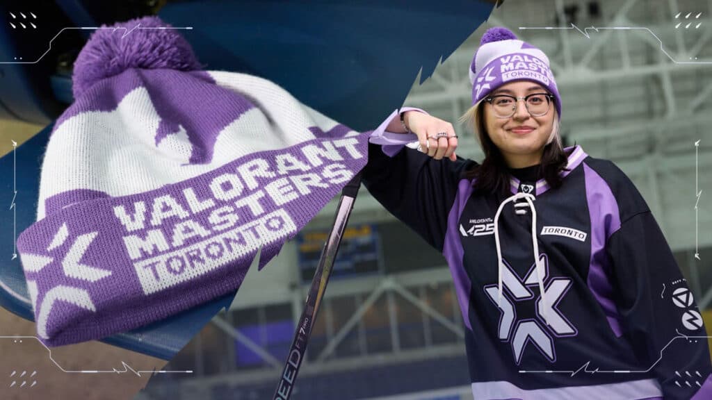 VALORANT Masters Toronto merch has a beanie and a hockey jersey (Image via Riot Games)
