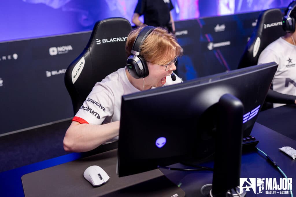 CS2 NRG at the Austin Major 2025 Stage 1 (Photo via BLAST | Stephanie Lindgren)