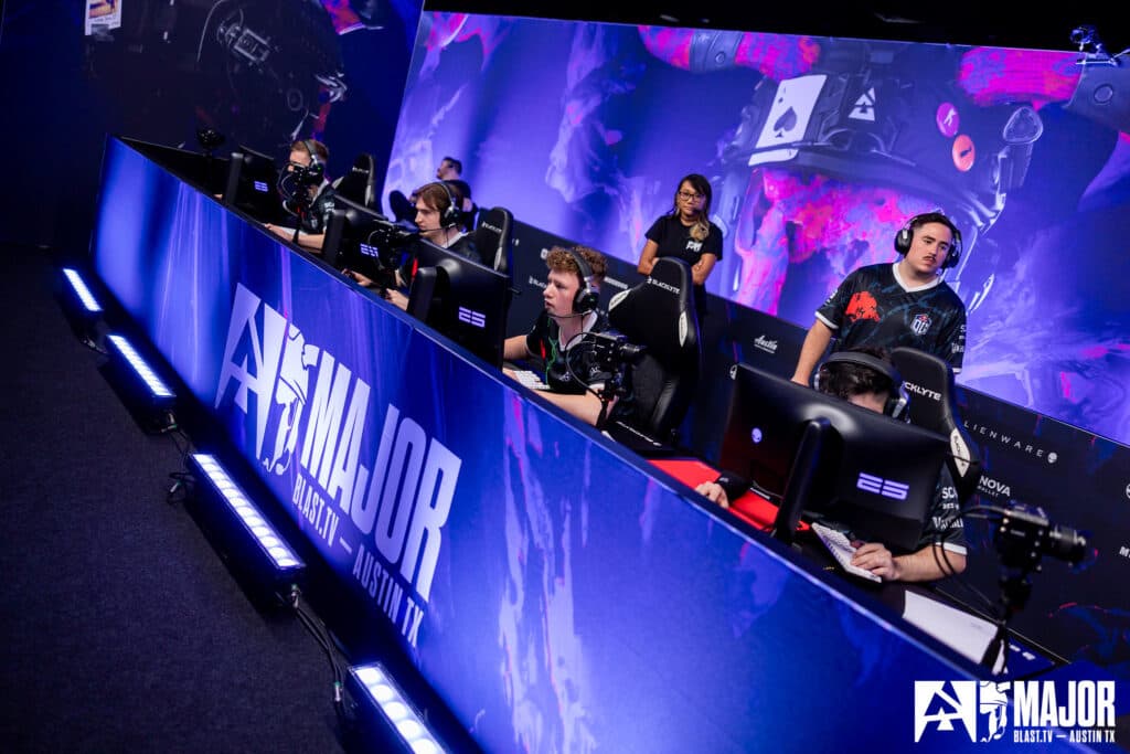 CS2 OG play at the Austin Major 2025 Stage 1 (Photo via BLAST | Stephanie Lindgren)