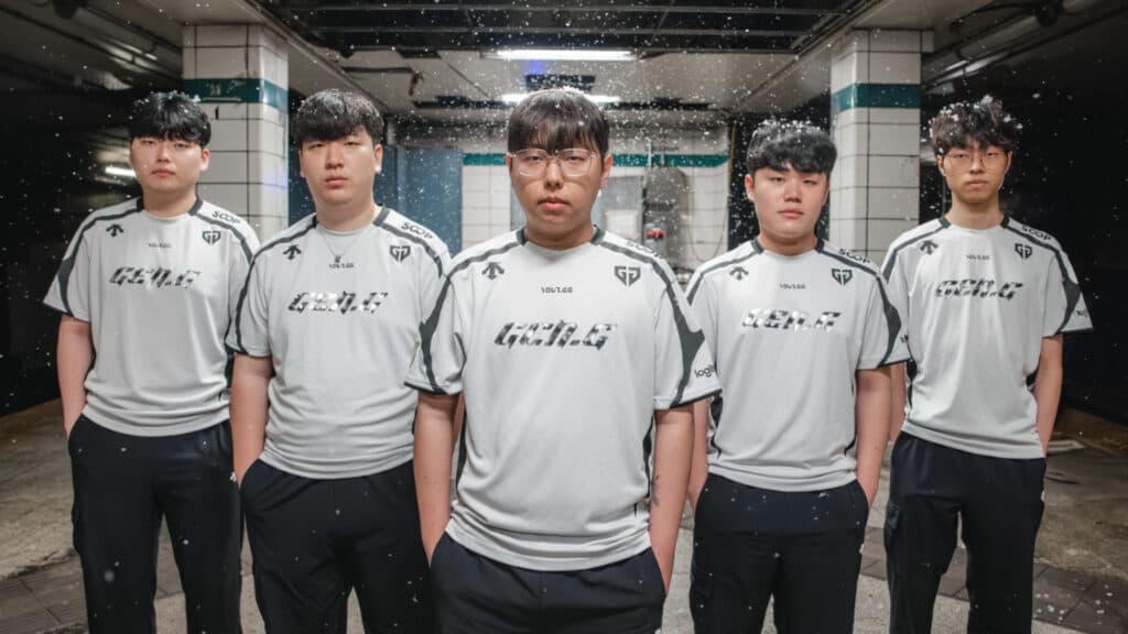 Gen.G roster (Image via Stefan Wisnoski | Riot Games)
