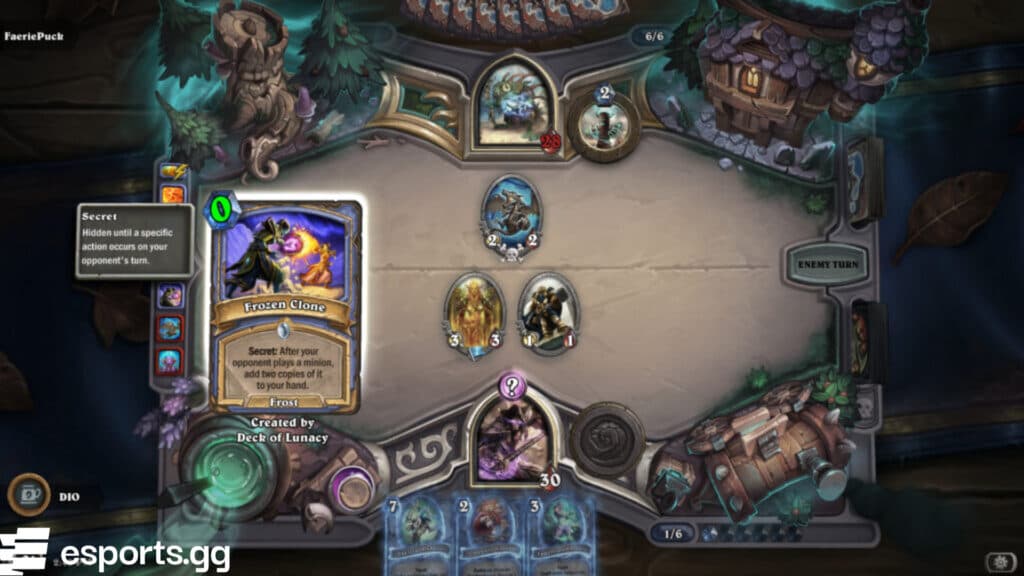 Shifting Scroll plus Deck of Lunacy interaction (Screenshot via esports.gg)