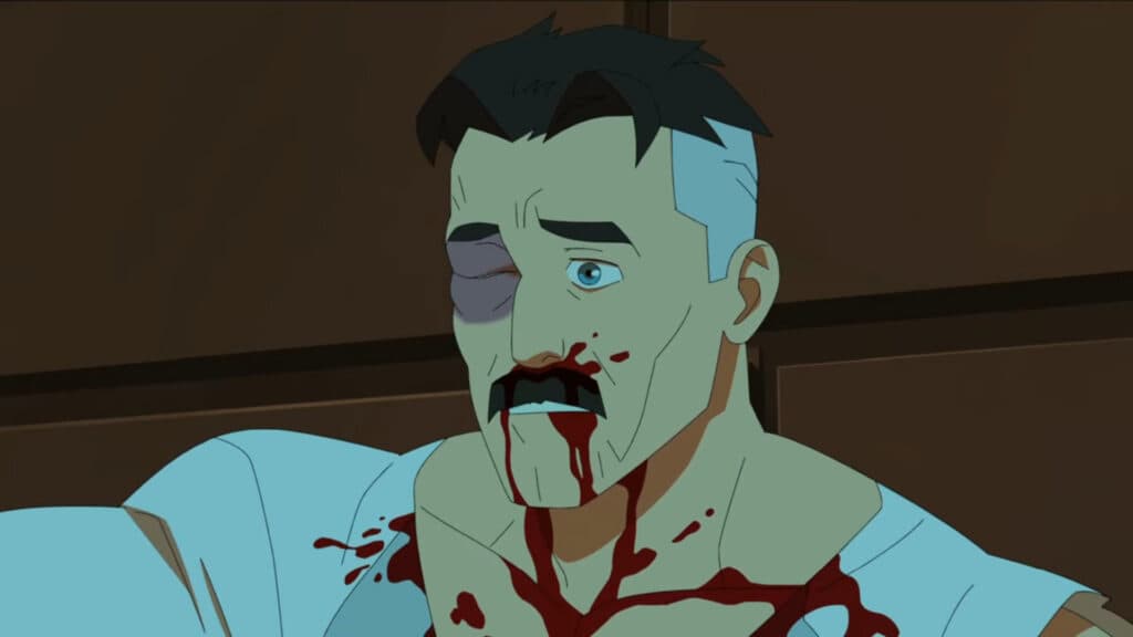 Omni-Man, also known as Nolan, misses his wife (Image via Amazon Prime Video)