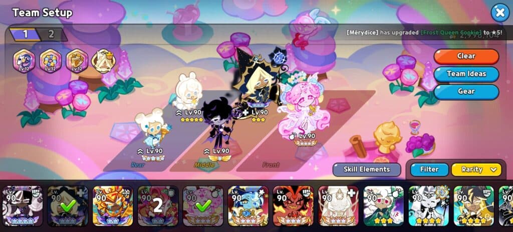 Eternal Sugar Cookie is the most important unit in this lineup. (Screenshot via esports.gg)