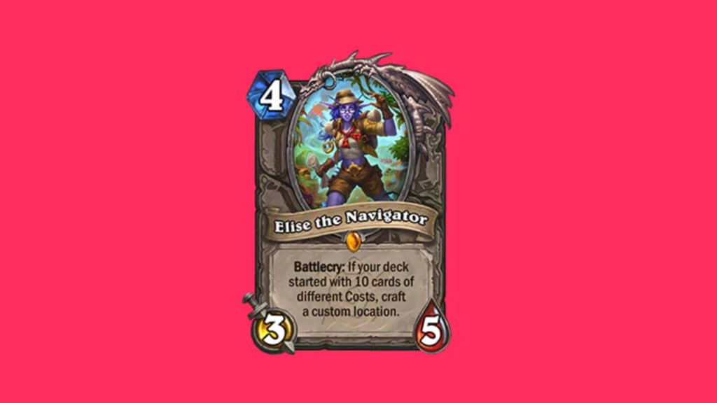 Elise the Navigator in Hearthstone (Image via Blizzard Entertainment)
