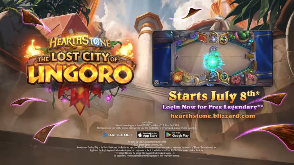 Lost City of Un'Goro release date (Image via Blizzard Entertainment)