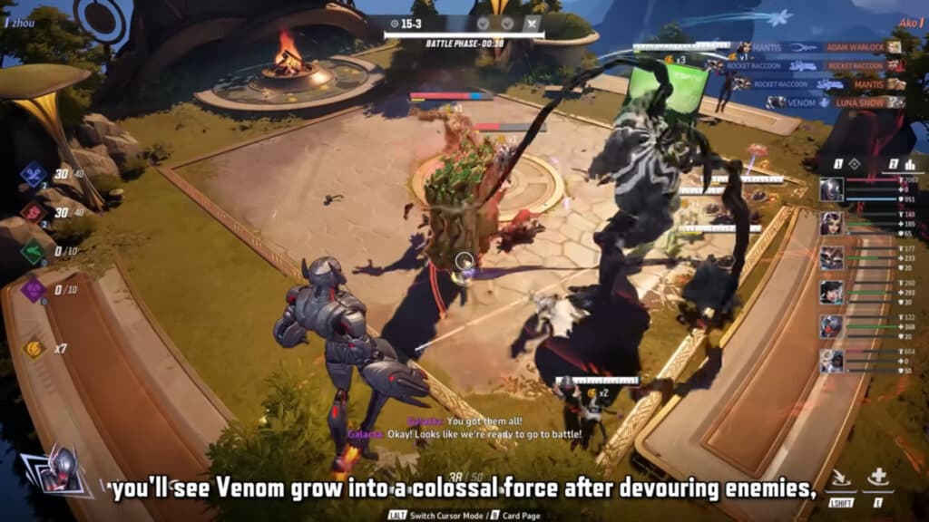 Gameplay screenshot featuring Venom (Image via NetEase Games)