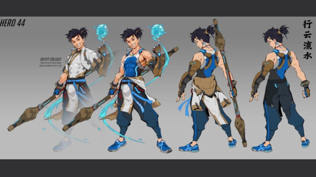 Wuyang, previously known under the codename "Aqua," is the next Overwatch 2 hero (Image via Blizzard Entertainment)