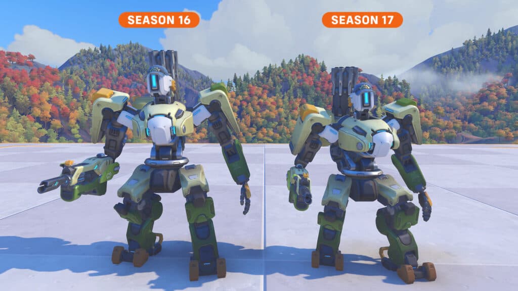 Overwatch 2 Season 17 shrinks Bastion (Image via Blizzard Entertainment)