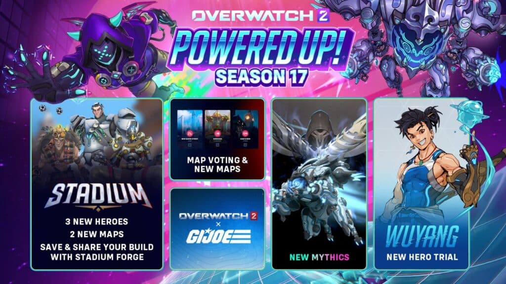 Overwatch 2 Season 17 roadmap (Image via Blizzard Entertainment)