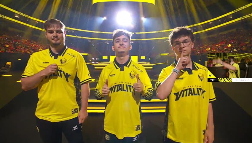 Team Vitality at the Raleigh Major (photo by Team Vitality)