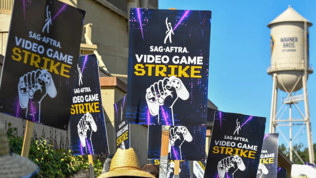 SAG-AFTRA demands more protection for artists' rights (Image via AFP | Getty Images)