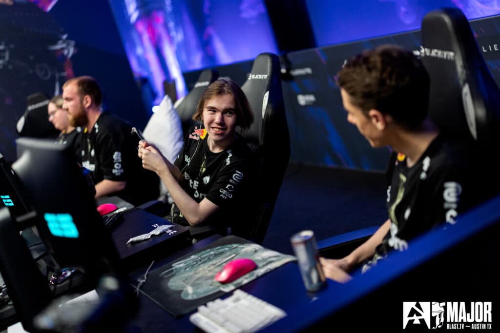 Team Spirit at the CS2 Austin Major (Photo via BLAST | Michal Konkol)