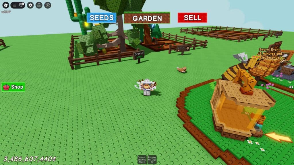 The Red Fox walking from another player's garden (Screenshot via esports.gg)