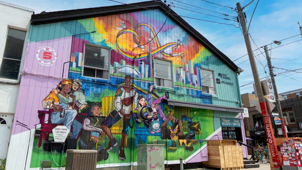 VALORANT Pride mural in Toronto (Image via Riot Games)