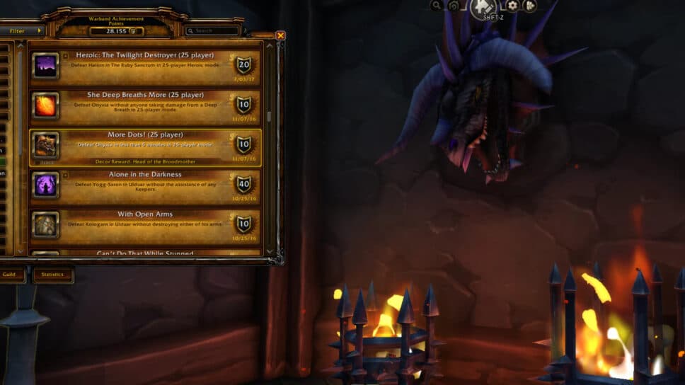 Onyxia's head (Image via Blizzard Entertainment)