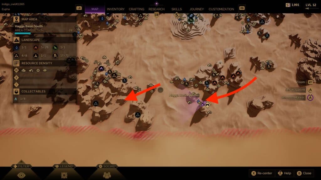 Best Copper Ore farming spots south of the Wreck of the Alycon. (Screenshot by esports.gg)