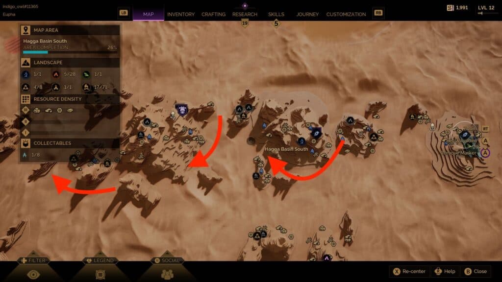 Best Copper Ore farming spots west of the Wreck of the Alycon. (Screenshot by esports.gg)