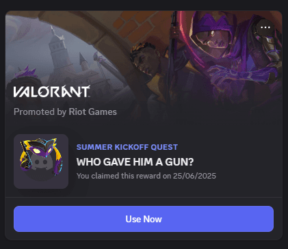 Summer Kickoff Quest decoration on Discord (Screenshot by espots.gg)