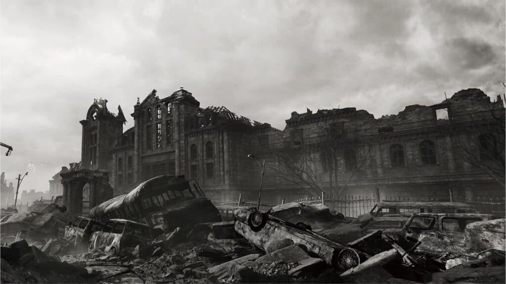 Resident Evil 9 showcases a dilapidated Raccoon City years after the G-Virus outbreak (Image via Capcom)