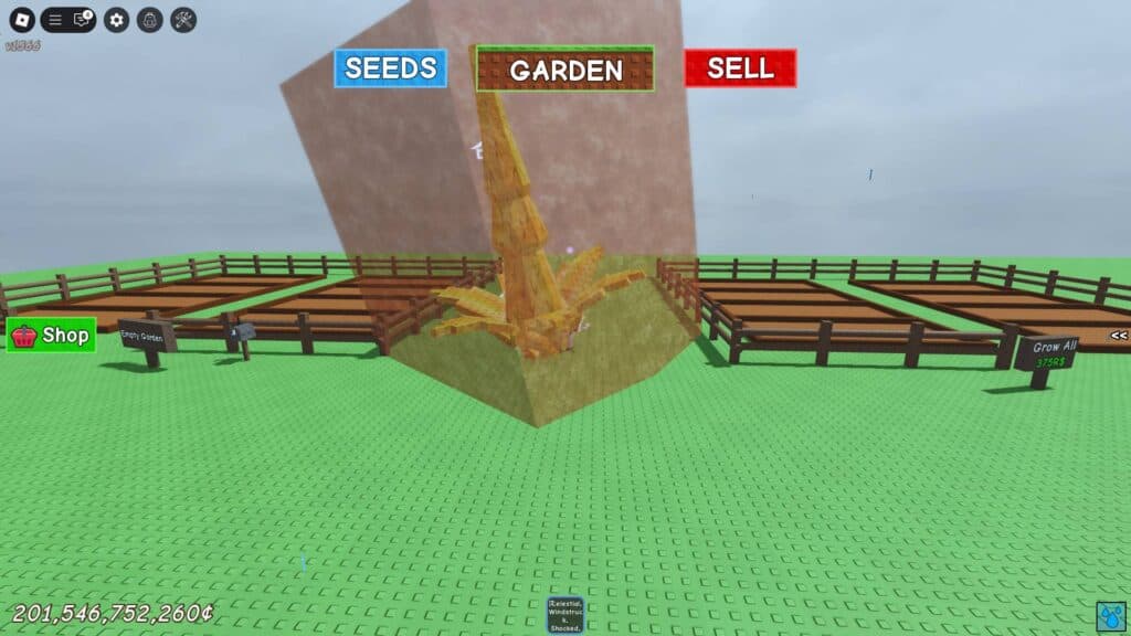 Ancient Amber Mutation in Grow a Garden (Screenshot via esports.gg)