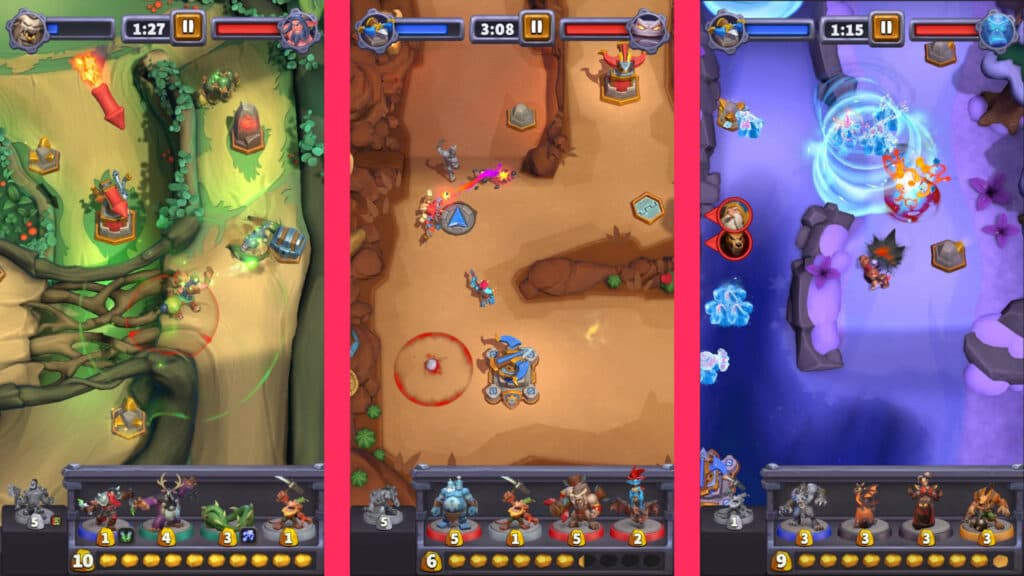 Warcraft Rumble screenshots (Images via Blizzard Entertainment)