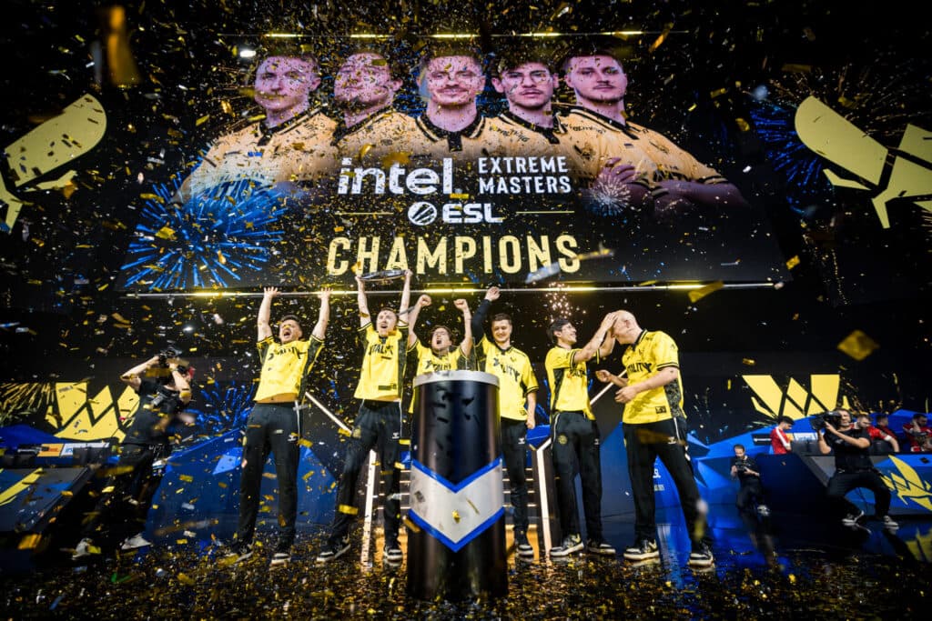 Team Vitality at IEM Dallas 2025 (photo by ESL | Helena Kristiansson)