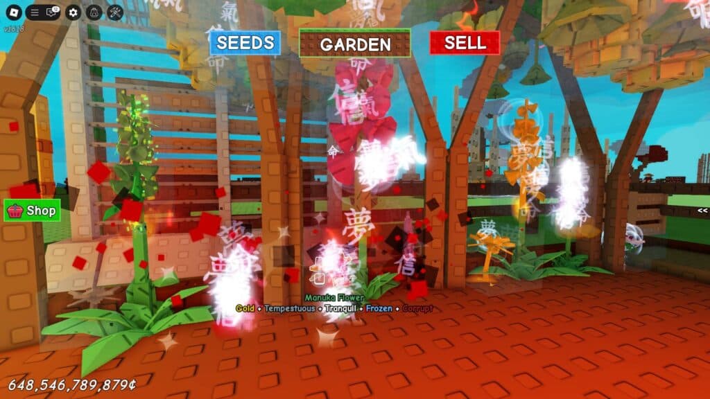 Corrupted Crops in Grow a Garden (Screenshot via esports.gg)