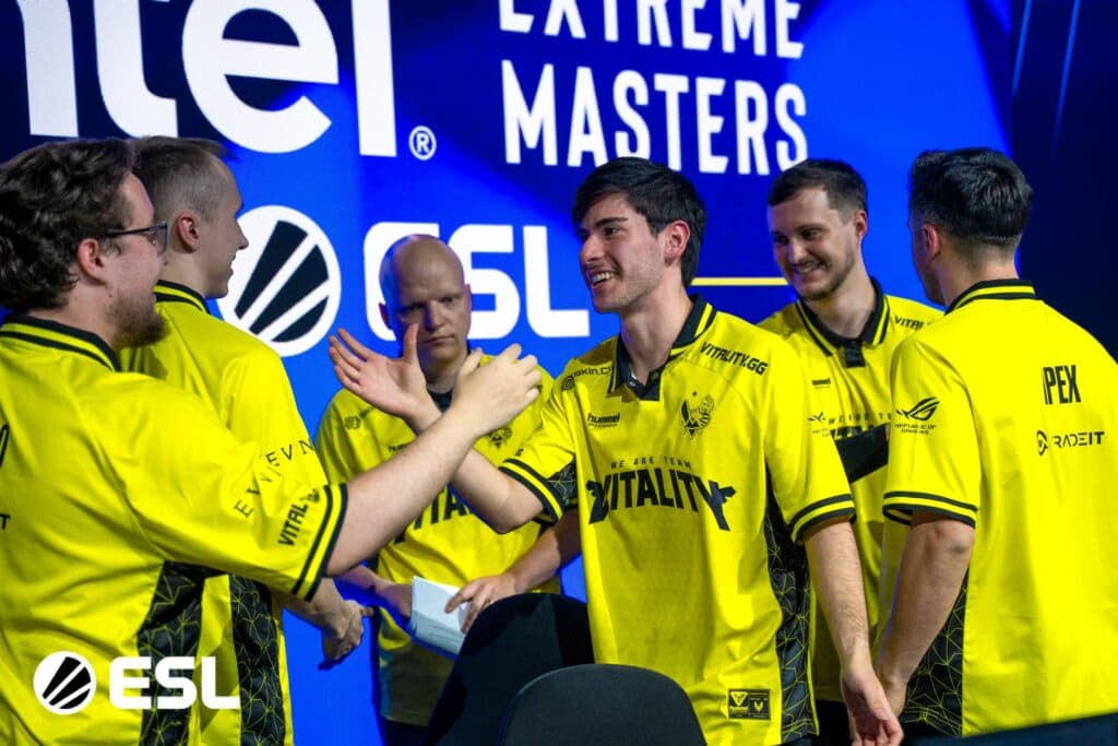 Team Vitality at IEM Dallas 2025 (Image via ESL)