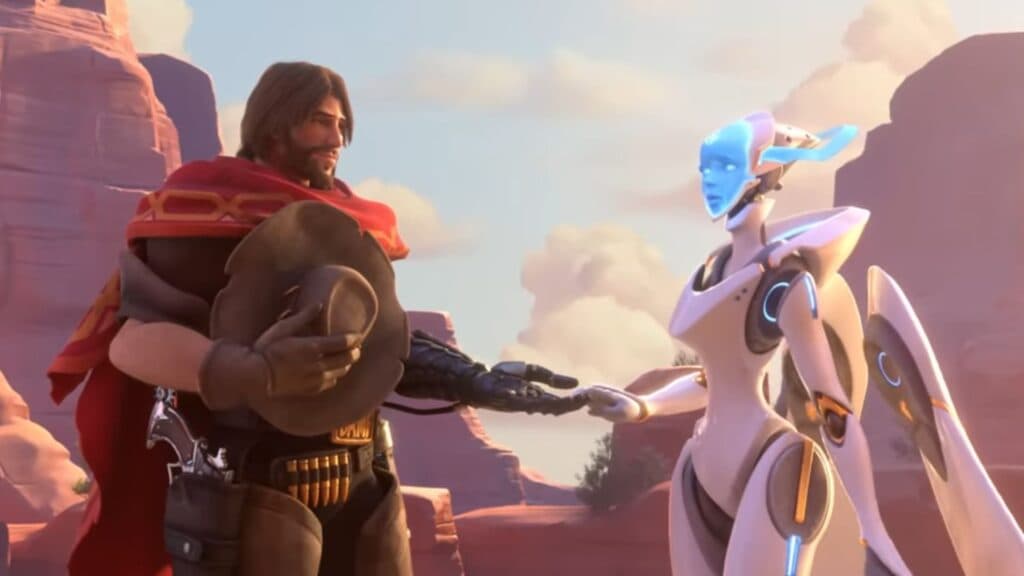 Cassidy and Echo from Overwatch 2 (Image via Blizzard Entertainment)