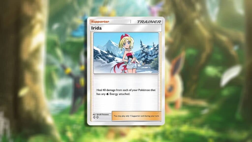 Irida in Pokémon TCG Pocket (Image via esports.gg)