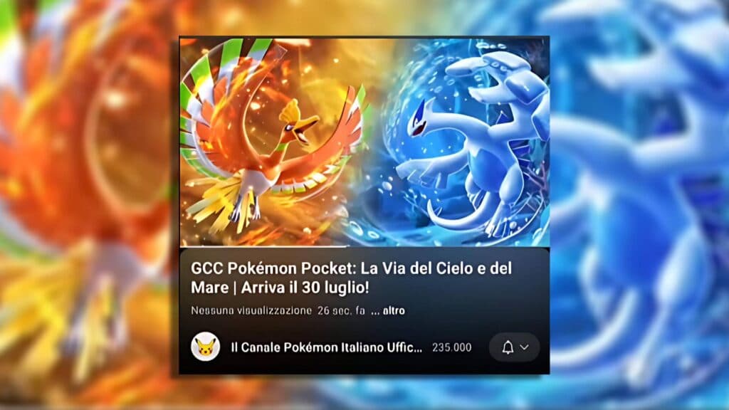 Leaked video of the possible Ho-Oh and Lugia set (Image via esports.gg)
