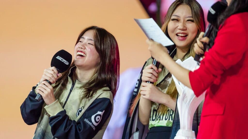 Gaimin Gladiators NICHOLETTE used to play mid lane but transitioned to jungle (Image via Esports World Cup)