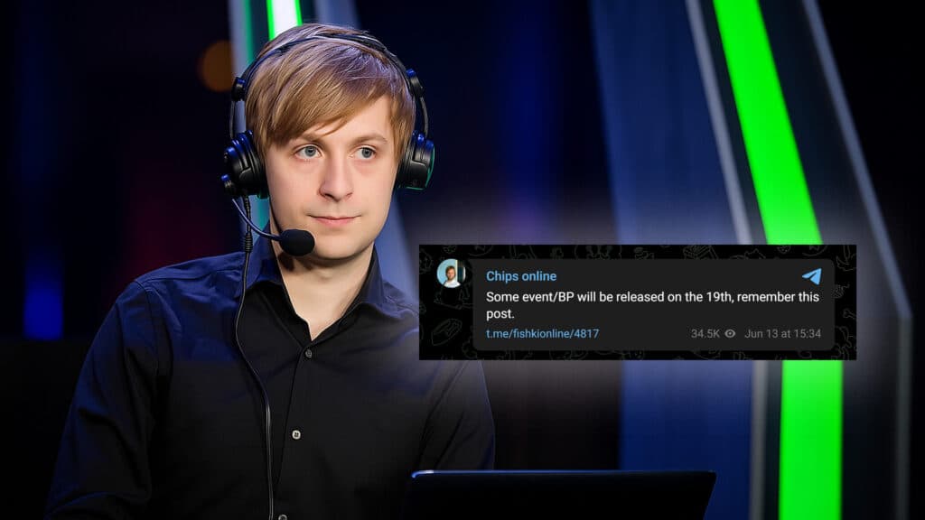 NS' post on Telegram (Screenshot via esports.gg)