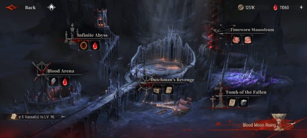 There are a lot of daily activities to do in the Lost Courtyard (Screenshot via esports.gg)